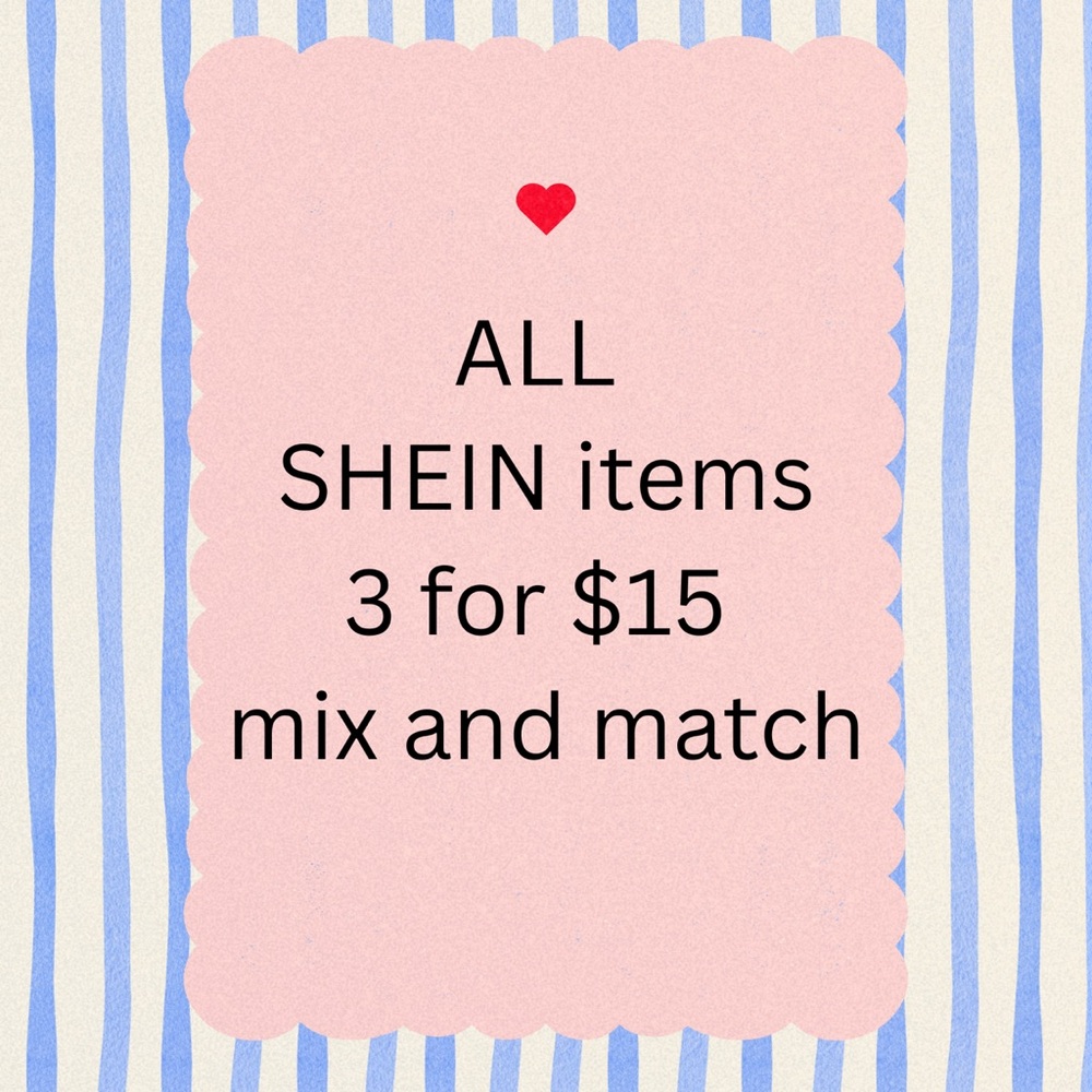 SHEIN 3/$15 Bundle